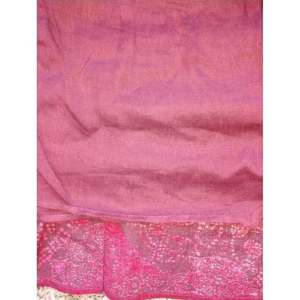 NWOT Angie Wine Berry Cotton Boho Cottagecore Prairie Festival Whimsigotht M - Picture 4 of 5